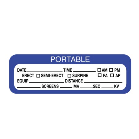 Portable Exam Labels - Date Time AM PM 7/8 X 3